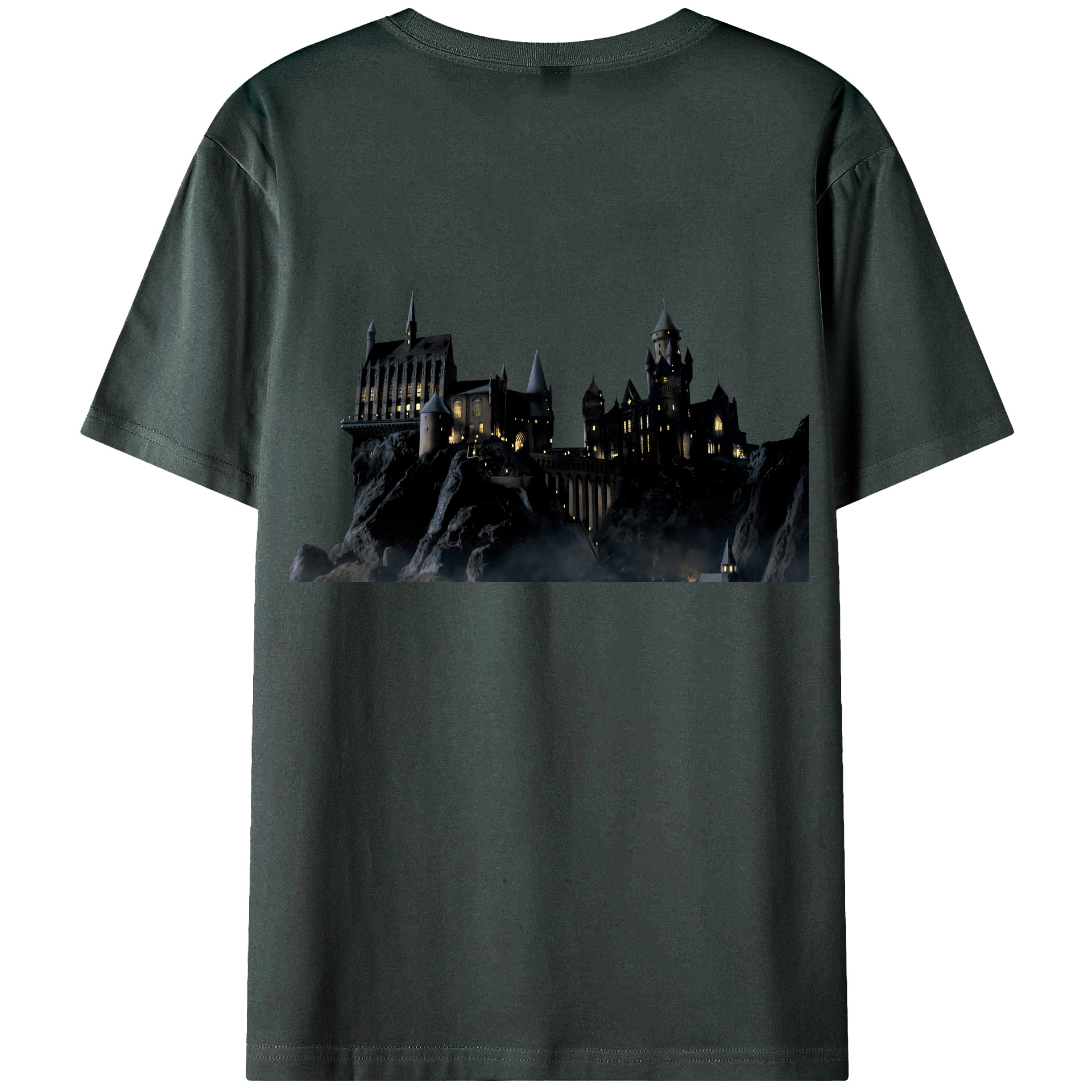 （画像用） Harry Potter ハリー・ポッターシリーズ 綿100％ メンズ半袖Tシャツ（バックプリント） 通気性